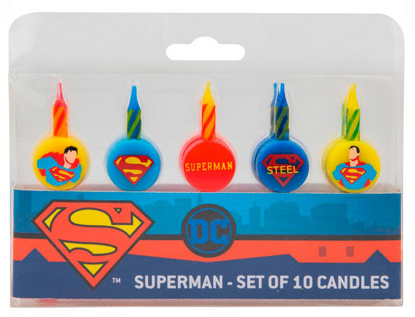Blister 10 velas Superman envoltorio / Nadie sin regalo